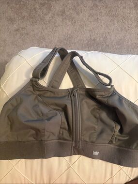SHEFIT Front-Zip ultimate support greenSports Bra